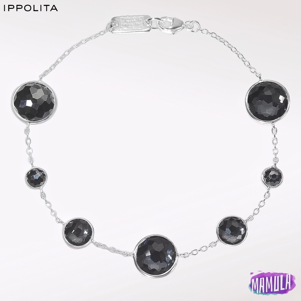Ipollita 7-Stone Link Bracelet in Sterling Silver